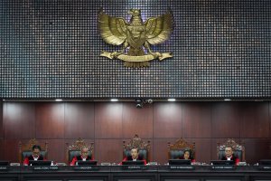 Sidang Putusan 20 Perkara di Mahkamah Konstitusi (Foto: Katadata/Fauza Syahputra)
