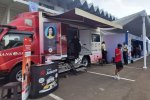 Layanan atm keliling Bank Jakarta di Jakarta Kreatif Festival, Sabtu (4/7)