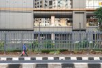 Potret Pagar di Pusat Perbelanjaan yang Tengah Jadi Sorotan Publik (Foto: Katadata/Fauza Syahputra)
