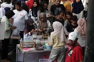 Bazar UMKM Hari Bebas Kendaran Bermotor di Bandar Lampung