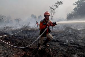 Sebaran titik panas di Kalimantan Barat