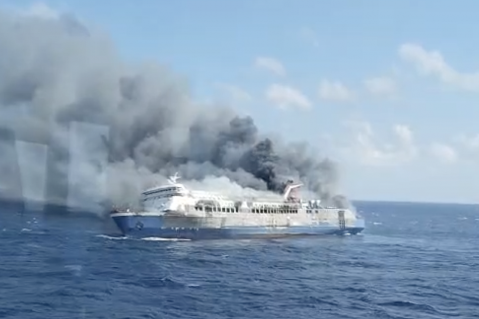 KMP, Kapal terbakar, kemenhub