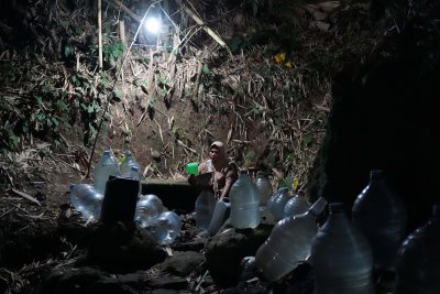 Cerita Warga Gunung Batur Cilegon yang Kesulitan Memperoleh Air saat Kemarau (Foto: Katadata/Fauza Syahputra)