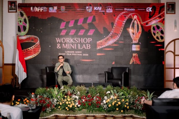 Produser, sutradara, dan penulis skenario Hanung Bramantyo menjadi pembicara pada Workshop & Mini Lab Lawang Sewu Film Fund 2026.