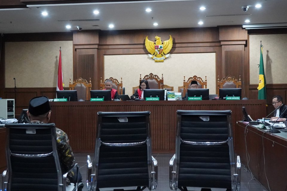 Sidang pembacaan dakwaan di Pengadilan Tipikor, Jakarta, Selasa (11/8/2026).