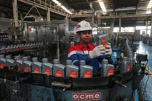 Kapasitas produksi pelumas Pertamina