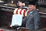 Presiden Prabowo berpidato dalam sidang tahunan MPR