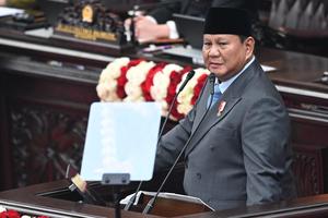 Presiden Prabowo berpidato dalam sidang tahunan MPR