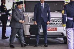 Presiden Prabowo Subianto tiba di Gedung Nusantara