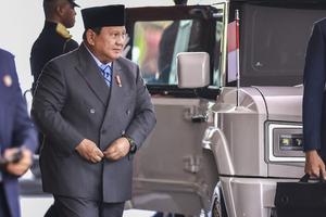 Presiden Prabowo Subianto tiba di Gedung Nusantara