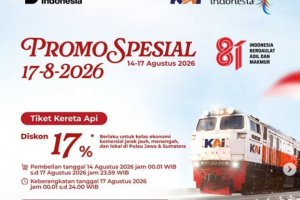 Cara Dapat Diskon Tiket Kereta 17 Persen