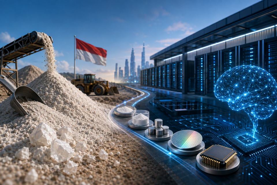 AI: Indonesia Berisiko Hanya Jadi Pemasok Pasir Silika