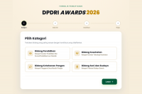 Tangkapan layar pendaftaran DPD RI awards 2026