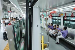 Persiapan peresmian LRT Jakarta Manggarai-Kelapa Gading