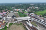 Bangunan jembatan layang di wilayah barat, tepatnya di Kecamatan Tenjo, Kabupaten Bogor, Jawa Barat