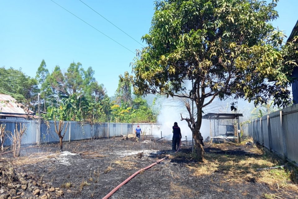 Kondisi dan upaya penanganan kebakaran lahan di Kabupaten Nabire, Papua Tengah, Minggu (23/8