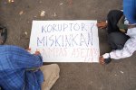 Aliansi Pati Demo di DPR, Tuntut Sahkan RUU Perampasan Aset dan Hukum Mati Koruptor (Foto: Katadata/Fauza Syahputra)