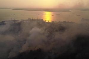 Kebakaran lahan di Kariangau Balikpapan