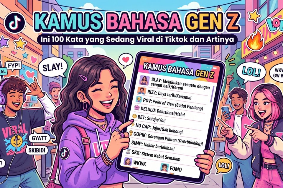 kamus bahasa gen z yang sedang viral di tiktok