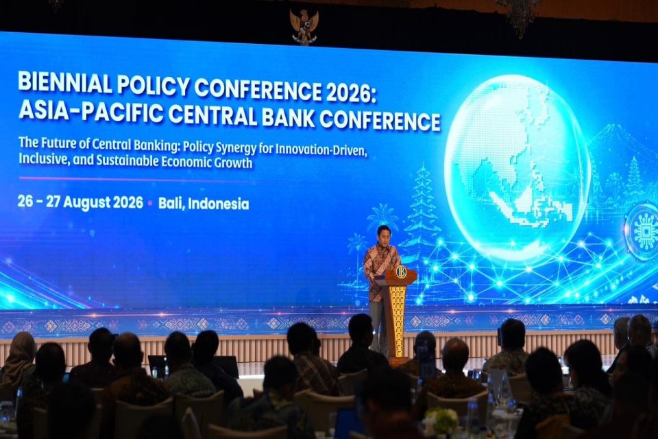 Deputi Gubernur Bank Indonesia dalam agenda Biennial Policiy Conference 2026 di Bali, Kamis (27/8). Foto: Bank Indonesia