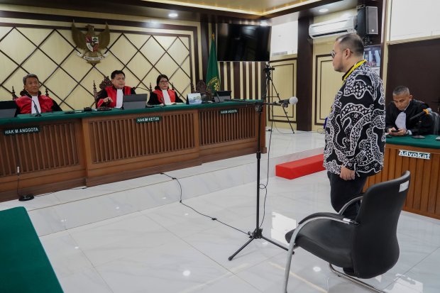 Hakim Banding Pengadilan Jakarta Vonis Ibam 5 Tahun Penjara Soal Kasus Chromebook (Foto: Katadata/Fauza Syahputra)