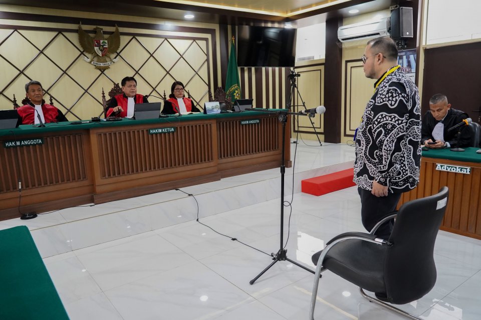 Hakim Banding Pengadilan Jakarta Vonis Ibam 5 Tahun Penjara Soal Kasus Chromebook (Foto: Katadata/Fauza Syahputra)