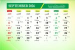 Kalender Islam September 2026 