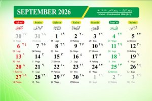 Kalender Islam September 2026 