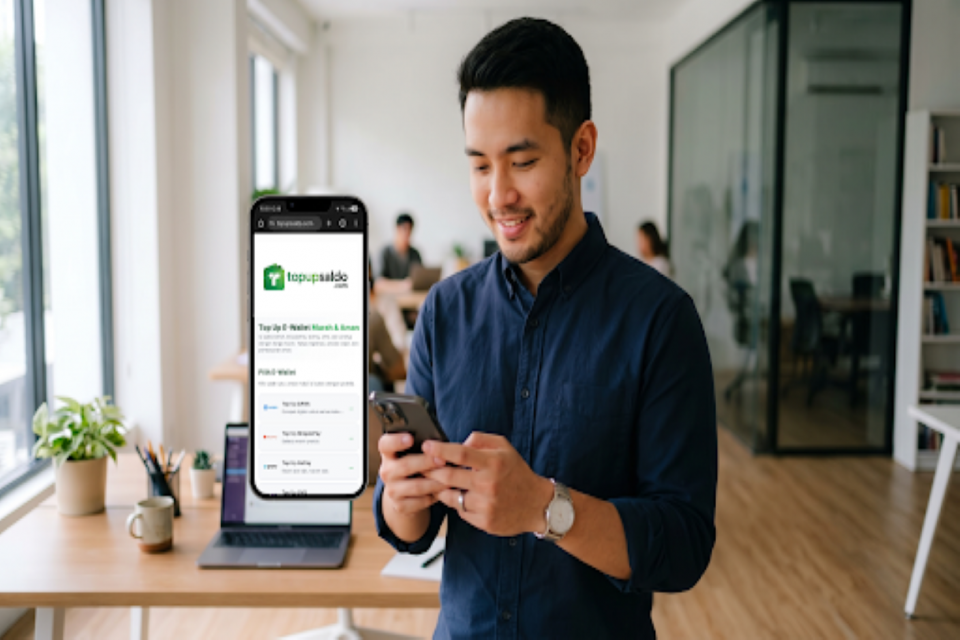 Ilustrasi transaksi e-wallet 