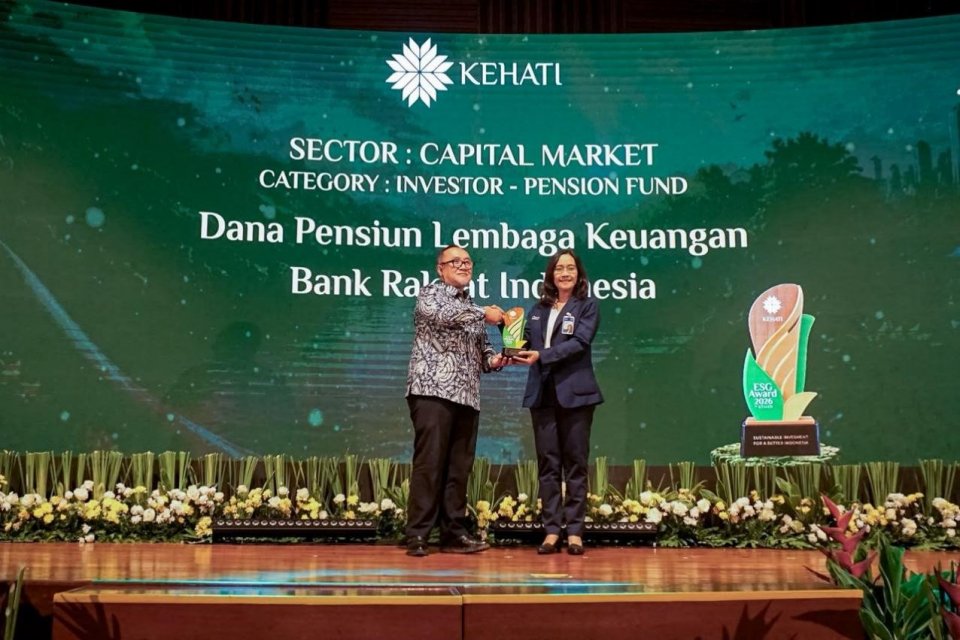 DPLK BRI memenangkan penghargaan Kehati ESG Award 2026 pada Sektor Pasar Modal (Capital Market) untuk kategori Dana Pensiun.