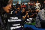 PFI Jakarta Gelar Doa Bersama untuk Lima Jurnalis dan Kru Kapal yang Hilang di Selat Sunda (Foto: Katadata/Fauza Syahputra)