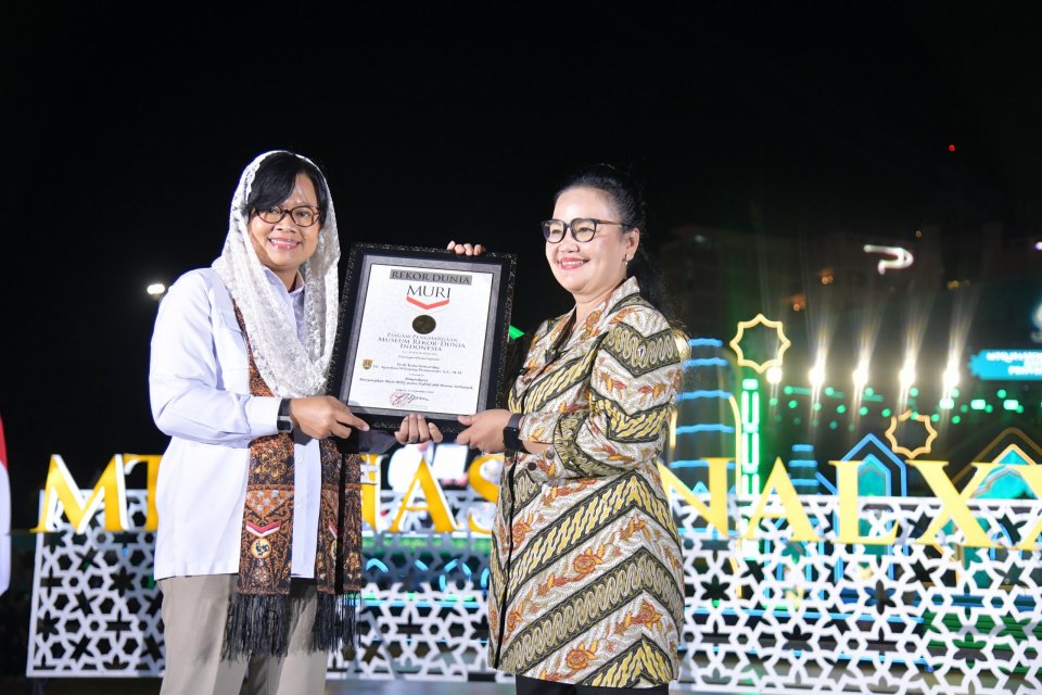 Rekor MURI Pembukaan MTQ Nasional XXXI di Simpang Lima Semarang Jawa Tengah