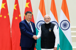 Xi Jinping dan Narendara Modi di KTT BRICS 2026