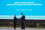 Purbaya Serahkan Jabatan Menteri Keuangan ke Suahasil Nazara (Foto: Katadata/Fauza Syahputra)