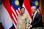 Presiden Prabowo Subianto menerima kunjungan Wakil Perdana Menteri (WPM) Malaysia Ahmad Zahid Hamidi di kediamannya di Hambalang, Kabupaten Bogor, Jaw