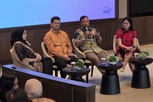 Sesi tematik bertajuk 'Preserving Papua’s Ecosystems Through Biodiversity Conservation', di ajang Katadata SAFE 2026