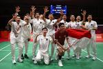 Indonesia raih emas bulu tangkis beregu putra Asian Games