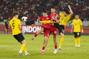FIFA ASEAN Cup 2026: Indonesia vs Malaysia (Foto: Katadata/Fauza Syahputra)