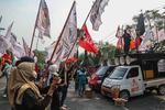 Unjuk rasa aliansi buruh di Jawa Tengah