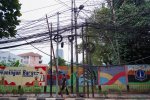 Potret Kabel-Kabel yang Semrawut di Jakarta (Foto: Katadata/Fauza Syahputra)