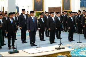 Presiden Prabowo Subianto melantik sejumlah pejabat baru pada Kamis (1/10).