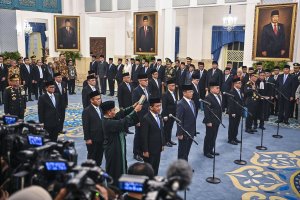 Presiden Prabowo lantik sejumlah Menteri Kabinet Merah Putih