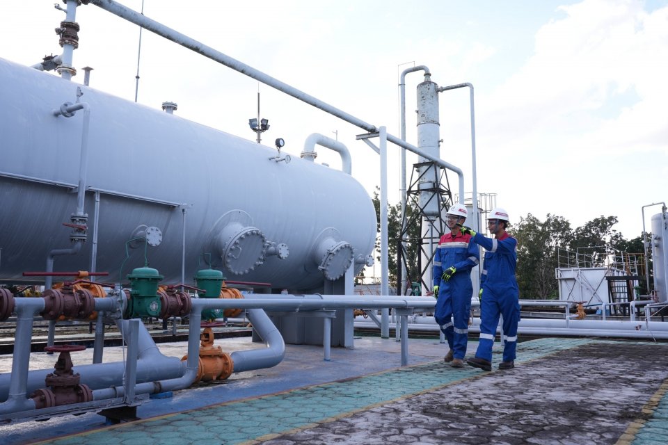 Fasilitas produksi Lapangan Sengeti PT Pertamina EP Jambi