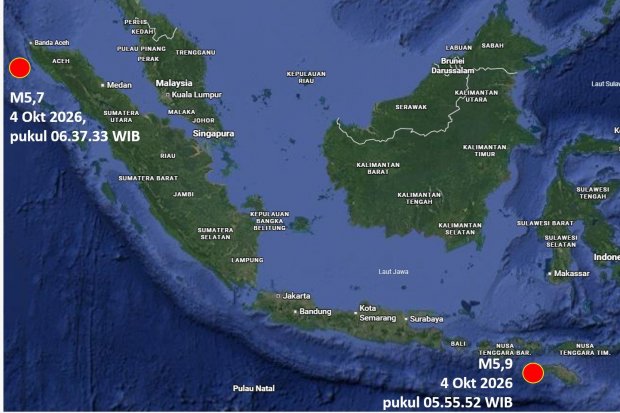 Gempa 4 Oktober 2026