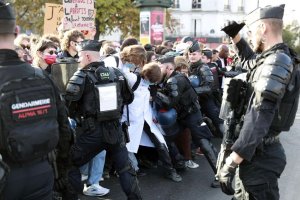 Demonstrasi pelajar di Prancis