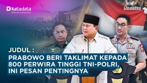 Prabowo Beri Taklimat kepada 800 Perwira Tinggi TNI-Polri, Ini Pesan Pentingnya