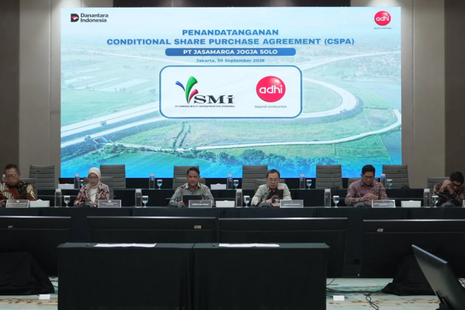Adhi Karya, adhi jual saham tol ke smi,