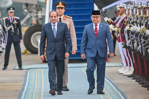 Presiden Mesir tiba di Indonesia