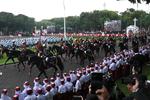 Presiden Prabowo menerima kunjungan Presiden Mesir
