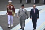 Presiden Prabowo menerima kunjungan Presiden Mesir